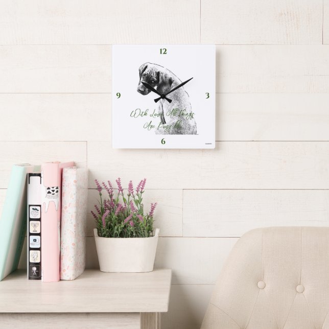 Personalizable Photo Wall Clock HAMbyWG (Reading Room)