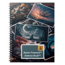 Personalizable Postcard Themed Notebook