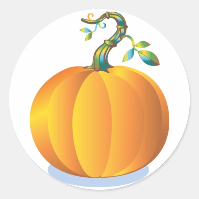 Personalizable Pumpkin Sticker (Front)