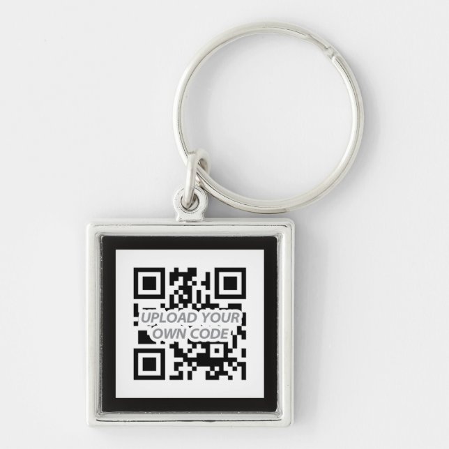 Personalizable QR Code Keychain - Find your keys! (Front)