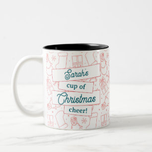 Personalizable Red Cup of Cheer Christmas Mug