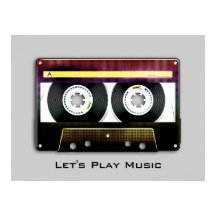 Personalizable Retro Compact Audio Cassette Poster