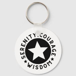 Personalizable Sobriety Keepsake Key Ring