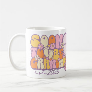 Personalizable “Soon to Be Grandma, Est. 2025 Coffee Mug