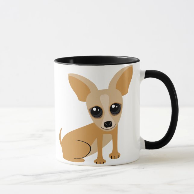 Personalizable Tan Chihuahua Mug (Right)
