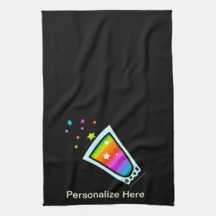 Personalizable TOWELS - RAINBOW SHOT GLASS