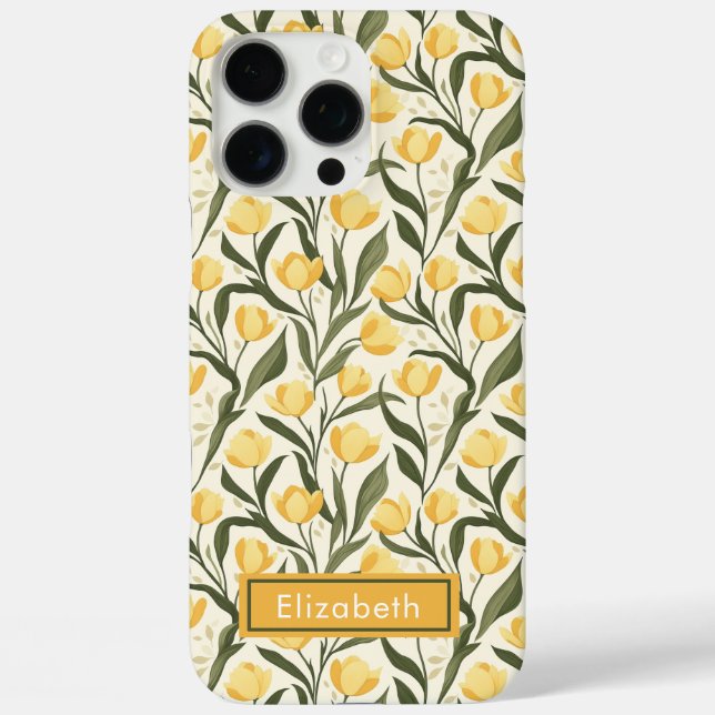  Personalizable Tulip Name Iphone Case For Friends (Back)