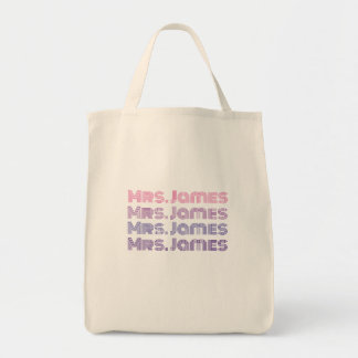 Personalizable wedding bride tote bag