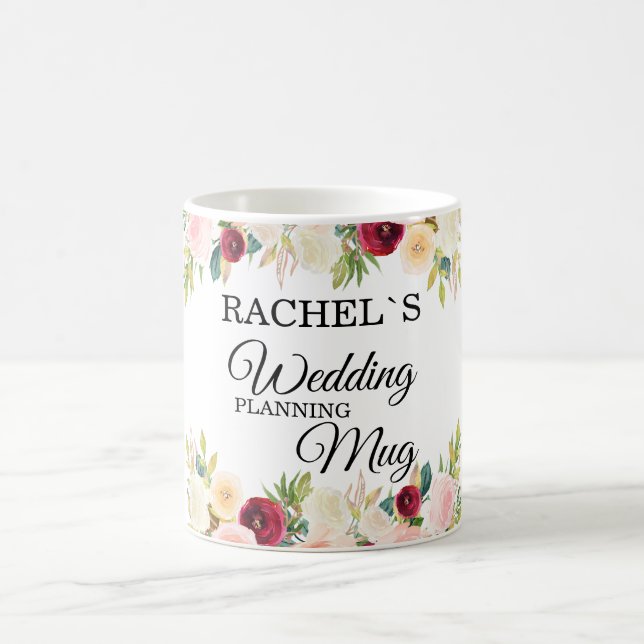 personalizable- Wedding-Planning-Mug Kaffeetasse Coffee Mug (Center)