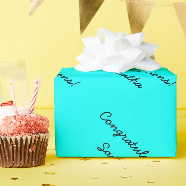 Personalizable wrapping paper | congratulatory (Birthday Party)