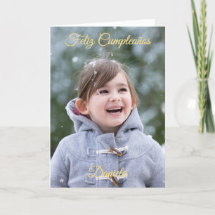 Personalizado Feliz Cumpleaños Tarjeta de Foto Card