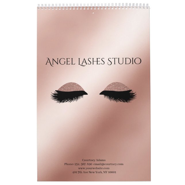 Personalization Makeup Artist Eyelash Extensions Calendar (Cover)