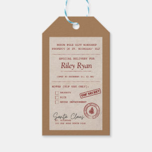 Personalizd Gift Tag From Santa
