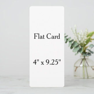 personalize4" x 9.25" roundedFlat Card