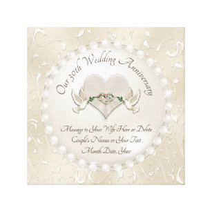  Wedding  Anniversary  Canvas Prints Wall Art Zazzle com au