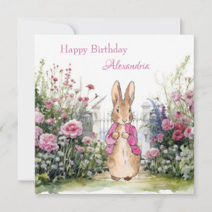 Personalize Add Child's Name Peter the Rabbit  Card
