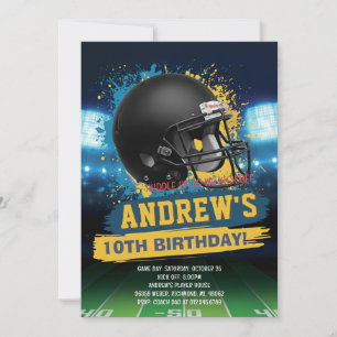 Personalize American FOOTBALL WATCH Party Invitation
