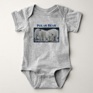 Personalize Animal Polar Bear Outdoor Wildlife Baby Bodysuit