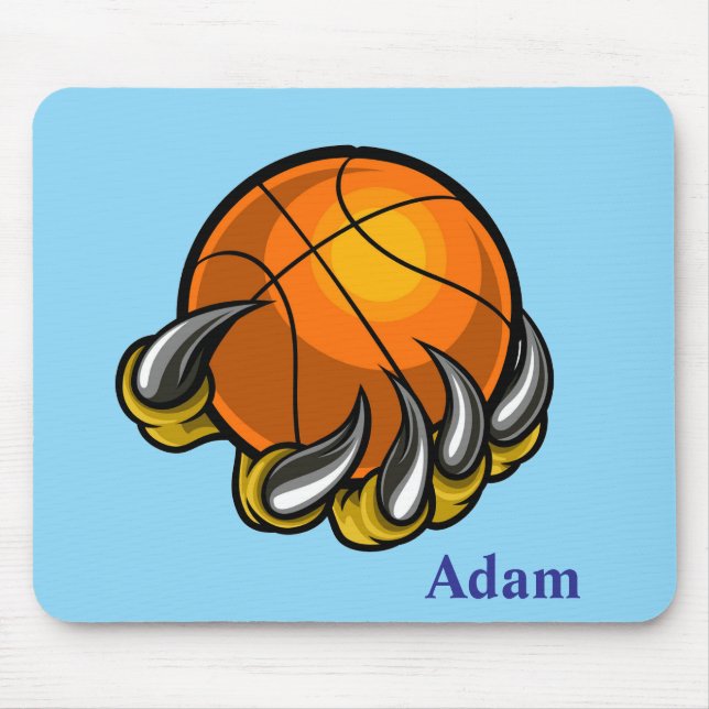 Personalize Basketball Dragon Claw Mouse Pad (Front)