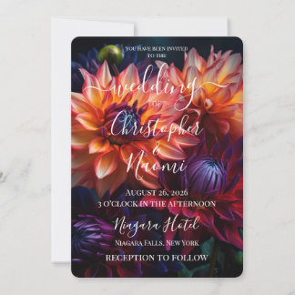 PERSONALIZE: Beautiful Vibrant Flowers Invitation