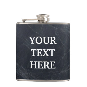 Personalize Black Chalkboard Hip Flask