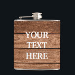 Personalize Black Wood Hip Flask<br><div class="desc">This is Black Chalkboard Modern Flask.  This flask feature is a Black Chalkboard background. It is Fully customizable. It is a unique gift that's perfect for weddings,  birthdays,  and special events.</div>