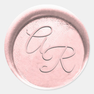 *~* PERSONALIZE BLUSH ROSE GOLD Wax Seal Wedding