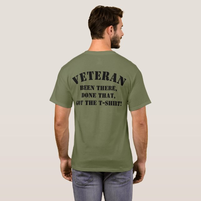 PERSONALIZE BRITISH ARMY VETERAN TRUCK T-Shirt (Back Full)