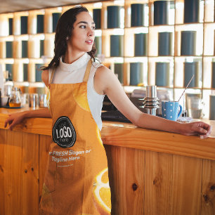 Personalize Business   Orange Company Apron