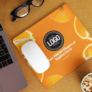 Personalize Business   Orange Company Mouse Pad