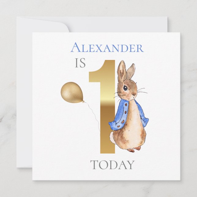 Personalize Child's Name Peter 1st Birthday (Front)