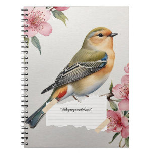 PERSONALIZE: Chinoiserie Bird   Notebook