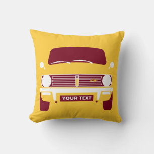 Personalize custom retro Classic Mini Clubman Cushion