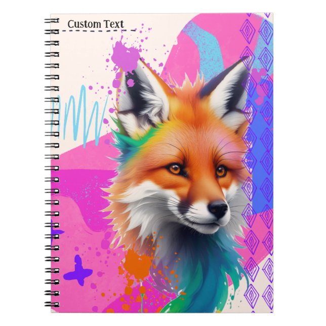 PERSONALIZE: Cute Fox | Notebook Journal (Front)