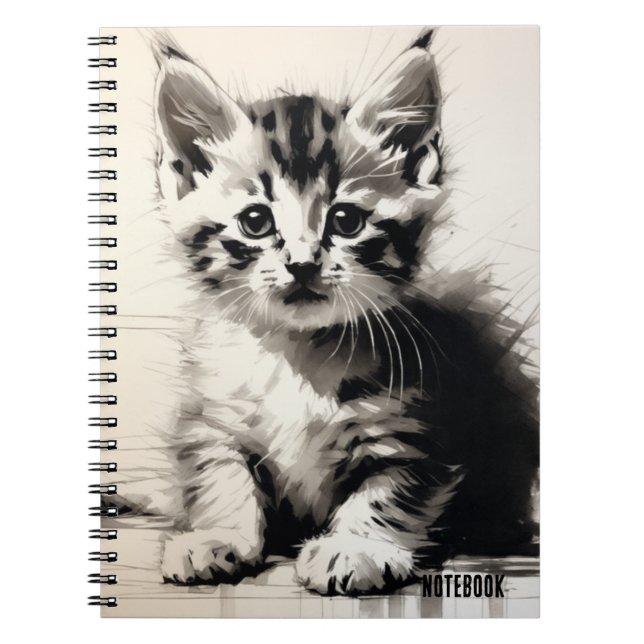 PERSONALIZE: Cute Kitten | Notebook Journal (Front)
