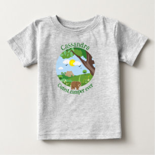 Personalize cutest camper ever, add your name  baby T-Shirt
