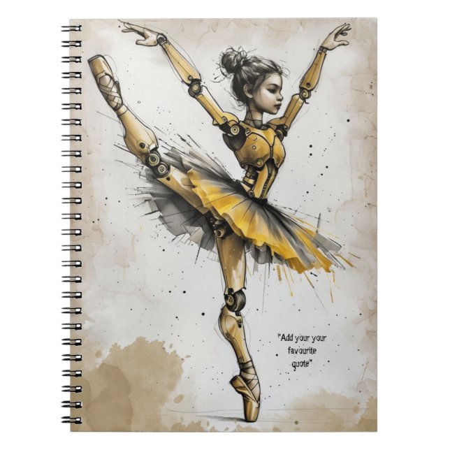 PERSONALIZE: Dancing Girl | Notebook (Front)