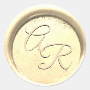 *~* PERSONALIZE Elegant GOLD Wax Seal Wedding