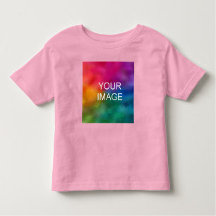 Personalize Elegant Pink Color Trendy Template Toddler T-Shirt