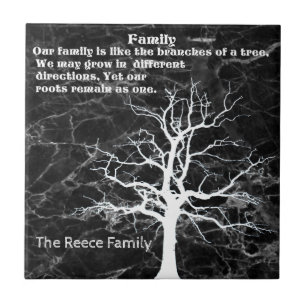 PERSONALIZE FAMILY QUOTE   CERAMIC TILE