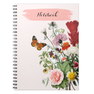 PERSONALIZE: Flowers + Butterfly Notebook