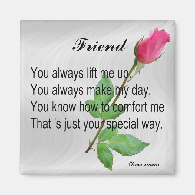 PERSONALIZE FRIEND -MAGNET MAGNET (Front)