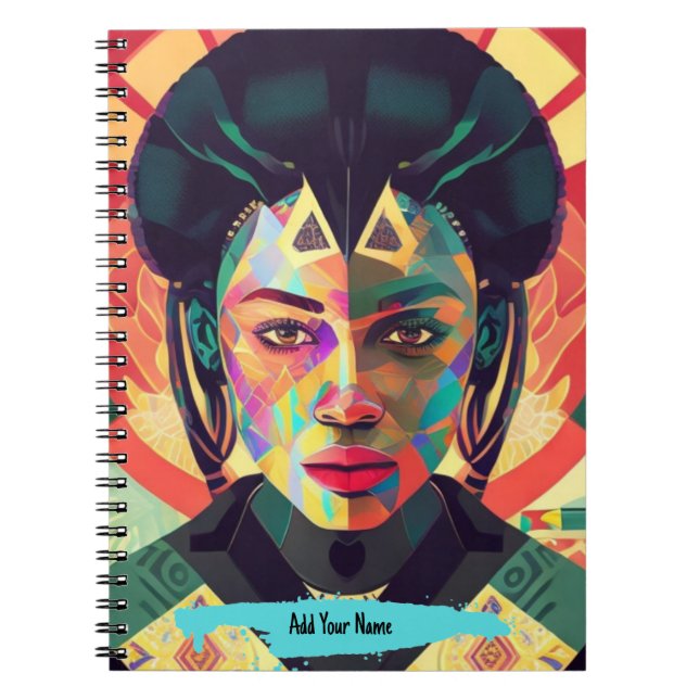 PERSONALIZE: Geometric Beauty | Notebook Journal (Front)