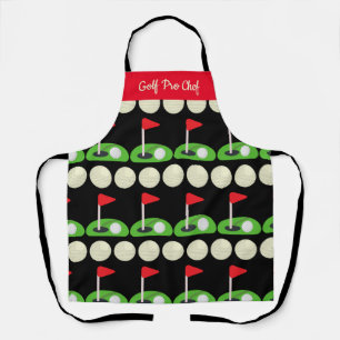 Personalize Golf Pro Chef All-Over Print Apron