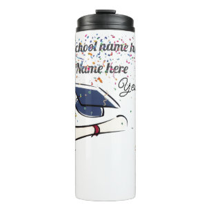Personalize Graduation Balloon Thermal Tumbler