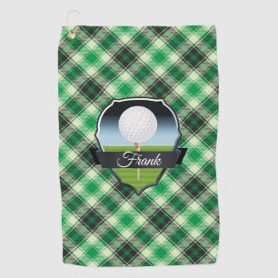 Personalize Green Golf Towel
