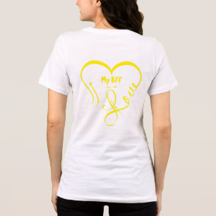 Personalize I Love My BFF • You = ♥ Tri-Blend Shirt