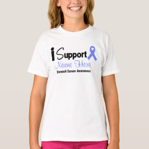Personalize I Support Stomach Cancer Awareness T-Shirt