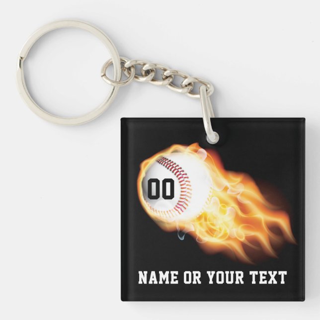 PERSONALIZE, Ideas for Baseball Team Gifts, Senior Key Ring (Front)