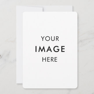  Personalize Invitation, Size: 5" x 7" Paper White Invitation
